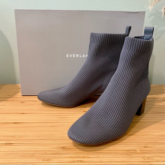 Everlane Shoes - Everlane The Glove Boot In ReKnit Slate Grey Gray